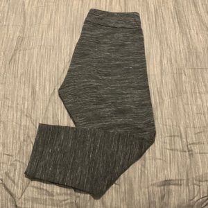 Time & Tru Women’s Leggings - Gray Space Dye